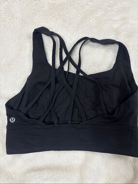 lululemon athletica Black Strappy Back Sports Bra